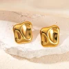 Abstract -Tone Stud Earrings>MICAS Hot