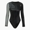 Asymmetrical Long-Sleeve Bodysuit>MICAS Best