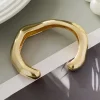 Asymmetrical Metal Cuff Bangle>MICAS Fashion