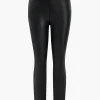 Basic Faux Leather Trousers>MICAS Fashion