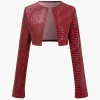 Basic Solid Crop Jacket>MICAS Sale