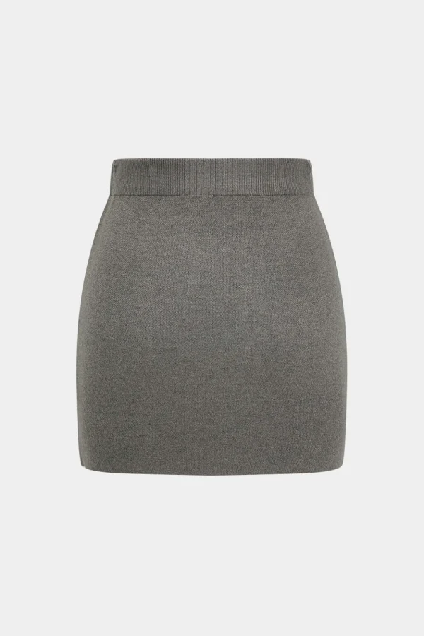 Basic Solid Knit Mini Skirt>MICAS Discount