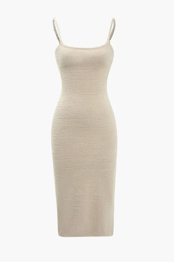 Basic Solid Mohair Slip Dress>MICAS New