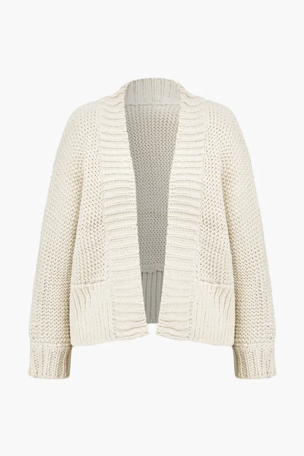 Basic Solid Sweater Cardigan>MICAS Fashion