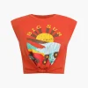 Big Sur Graphic Padded-Shoulder Knot Hem T-Shirt>MICAS Sale