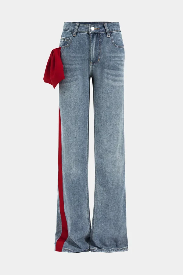 Bow Detail Jeans>MICAS Online