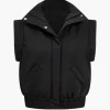 Button Detail Padded Vest>MICAS Fashion