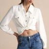 Button Pocket Long-Sleeve Shirt>MICAS Clearance