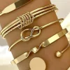 Chain Bracelet Geometric Open Bangle>MICAS Online