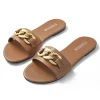 Chain Detail Slippers>MICAS Fashion
