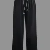 Color Block Drawstring Trousers>MICAS New