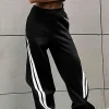 Contrast High Waist Trousers>MICAS Fashion