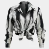Contrast Print Long-Sleeve Shirt>MICAS Discount