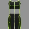 Contrast Tie Crop Cami Top And Shorts Set>MICAS Hot