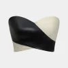 Contrast Zipper Tube Top>MICAS New