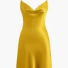 Cowl Neck Slip Dress Lingerie>MICAS Sale