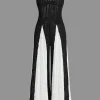 Cut Out Contrast Patchwork Slip Jumpsuit>MICAS Online