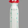 3D Flower Slip Maxi Dress>MICAS Fashion