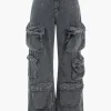 Denim Pocket Button Jeans>MICAS Hot