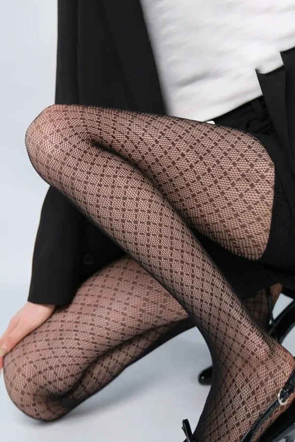 Diamond Grid Tights>MICAS Sale