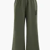 Digital Pattern Print Shirred Waistband Pocket Trousers>MICAS Clearance