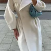 Double Breasted Long Trench Coat>MICAS Clearance