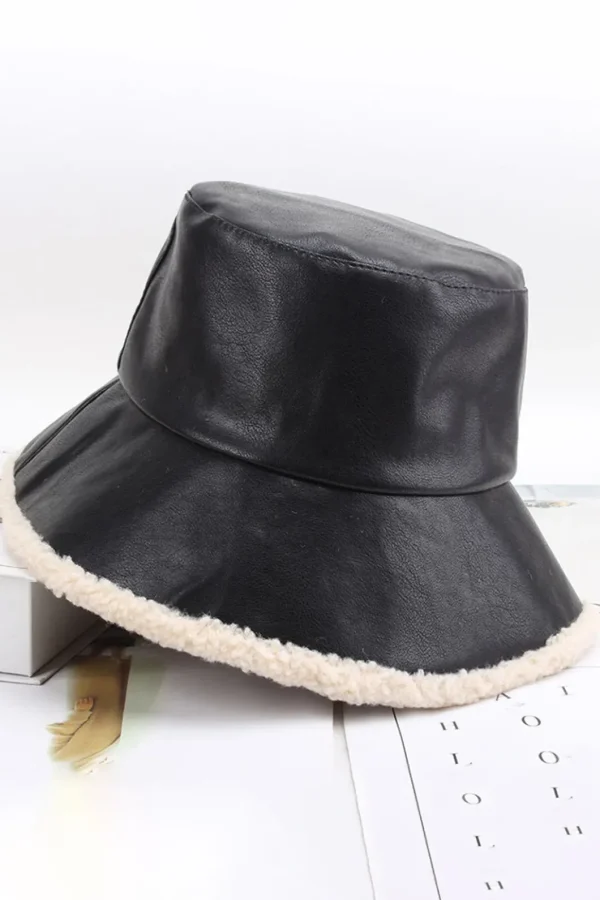 Faux Leather Bucket Hat>MICAS Hot