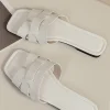 Faux Leather Stone Texture Flat Sandals>MICAS Online