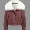 Faux Leather Zipper Jacket>MICAS Clearance