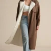 Fleece Button Patchwork Coat>MICAS Online