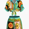 Floral Print Shirt And Shorts Set>MICAS Best