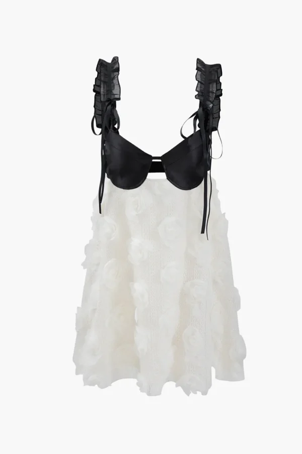 Frill Strap Floral Backless Mini Dress>MICAS Best