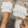 Fringe Braided Slipper Sandals>MICAS Outlet