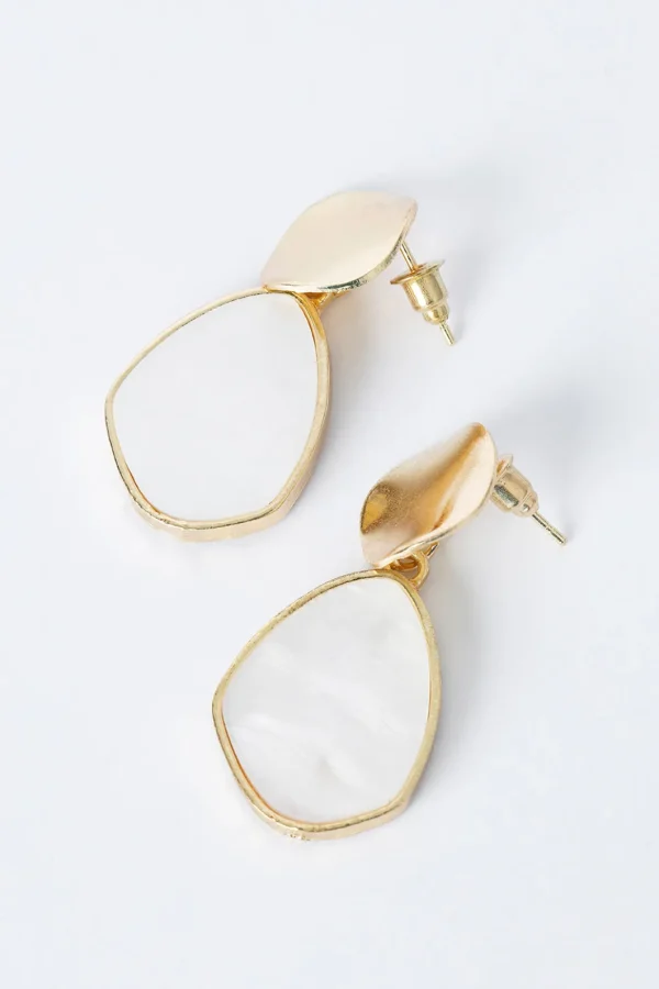 Geometric Pearl Earrings>MICAS Outlet
