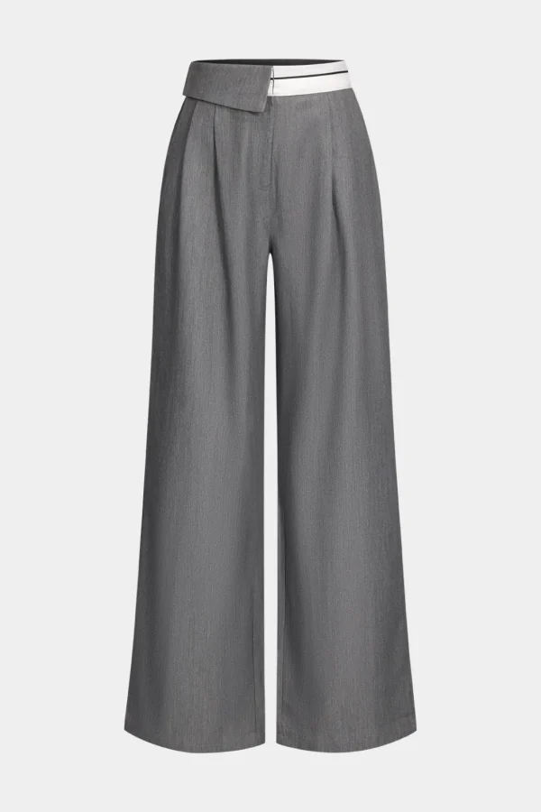 High Waist Patchwork Pocket Trousers>MICAS Best