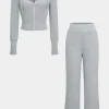 Hooded Zipper Top And Trousers Set>MICAS Sale