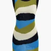 Knit Contrast Tank Mini Dress>MICAS Fashion