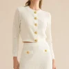 Knit Metallic Round Neck Long-Sleeve Top>MICAS Best