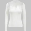 Knit Patchwork Long Sleeve Top>MICAS Best