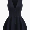 Knit Puff Sleeveless Vest>MICAS New