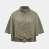 Knitted Button Cape Short Loose Cardigan>MICAS Clearance