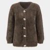Knitted Button Long-Sleeve Cardigan>MICAS New