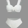 Knot Frill Trim Bikini Swimsuit Set>MICAS Discount