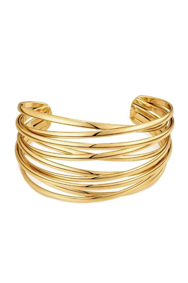 Layered Wire Cuff Bangle>MICAS Online