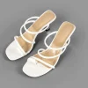 Leather Peep Toe High Heel Sandals>MICAS Best