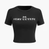 Letter Print Short Sleeve Round Neck T-Shirt>MICAS Sale