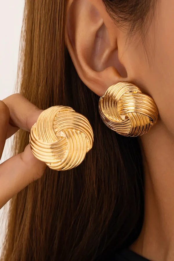 Metal Geometric Earrings>MICAS New
