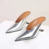 Metallic Pointed Low Heels>MICAS Hot