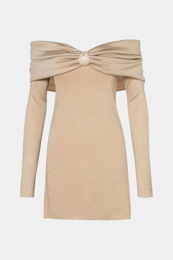 Off Shoulder Long Sleeve Mini Dress>MICAS Best