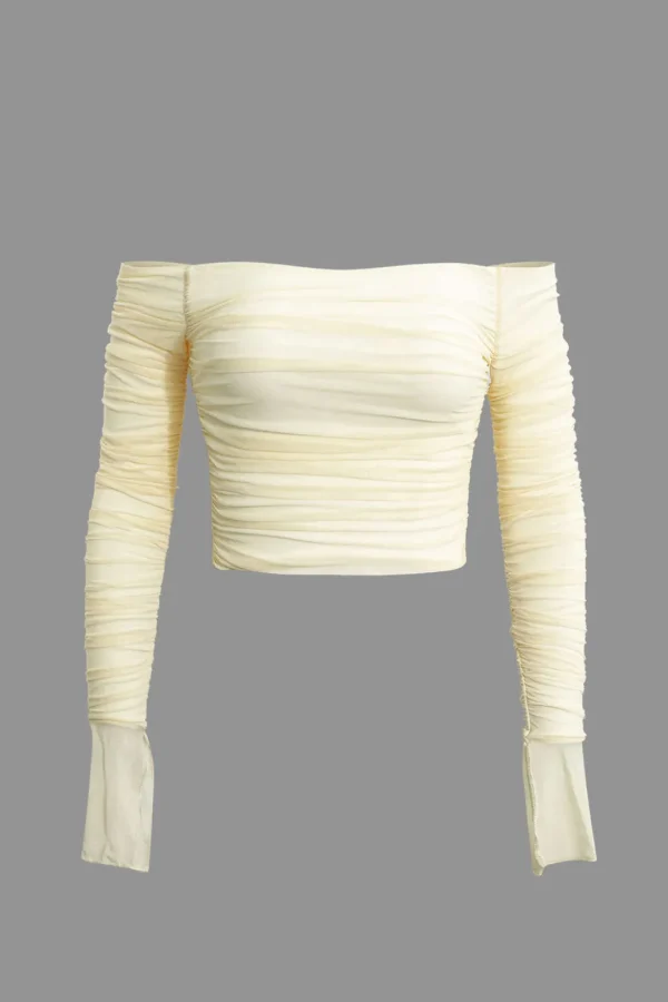 Off-The Shoulder Long-Sleeve Top>MICAS Outlet